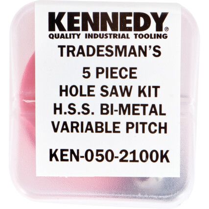 TRADESMAN HOLESAW KIT IN PLASTIC TUBE