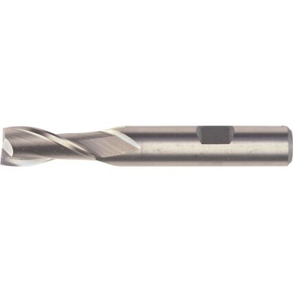 2, Regular, Slot Drill, 14mm, 2fl, Weldon Flat Shank, Cobalt High Speed Steel, Uncoated