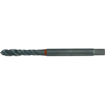 Machine Tap, M10 x 1.5mm, Metric Coarse, Spiral Flute, Vanadium High Speed Steel, Steam Tempered, Red