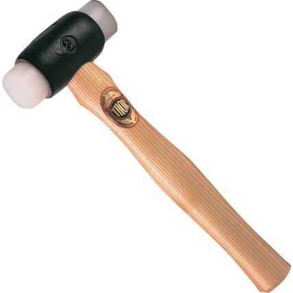 Polyethylene Hammer, 790g, Wood Shaft, Replaceable Head