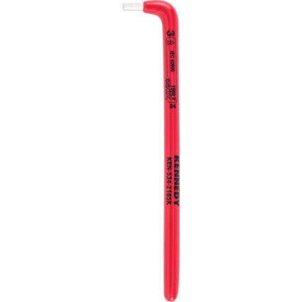 Hex Key, Insulated L-Handle, Hex, Metric, 3mm