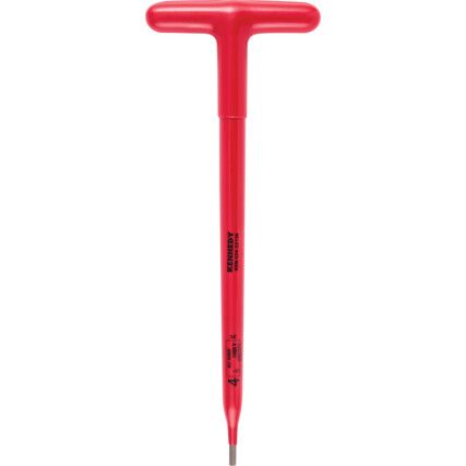 Hex Key, Insulated T-Handle, Hex, Metric, 4mm