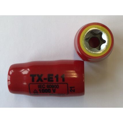 TX-E11 INSULATED SOCKET 3/8"SQ/DR- 1000 V