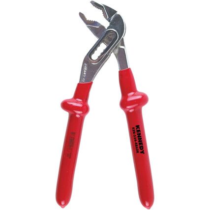 Slip Joint Pliers, Serrated, 240mm, Insulated