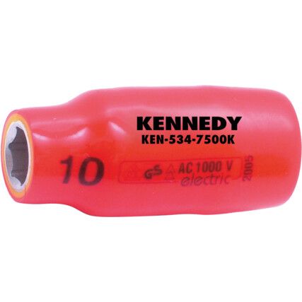 1/2in. Drive,  Insulated Socket, 20mm,  Metric