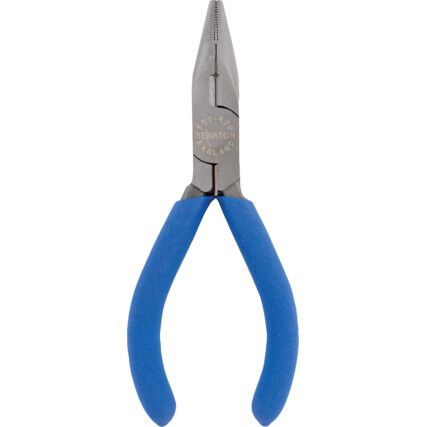 Needle Nose Pliers, Heavy-Duty, Serrated, Steel, 125mm