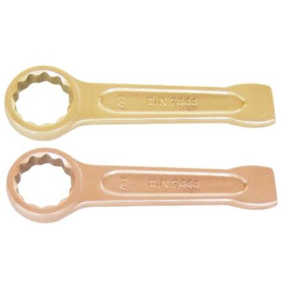 Single End, Non-Sparking Open End Slogging Spanner, 19mm, Metric