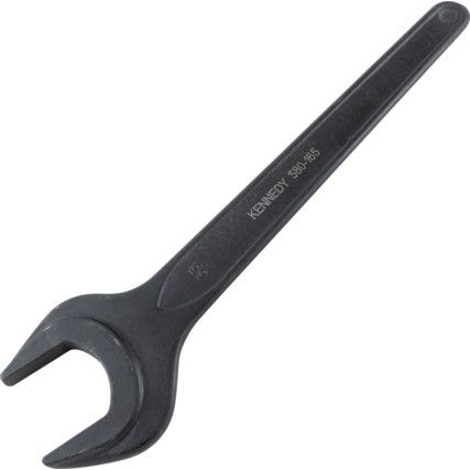 Metric Open Ended Spanner, Single End, Vanadium Steel, 65mm