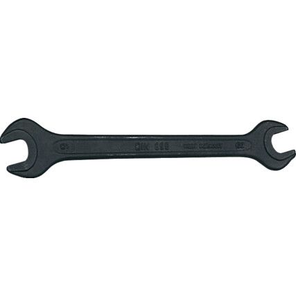 Metric Open Ended Spanner, Double End, Vanadium Steel, 16mm x 18mm