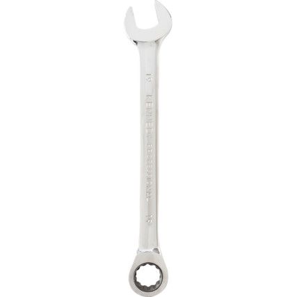 Single End, Ratcheting Combination Spanner, 19mm, Metric