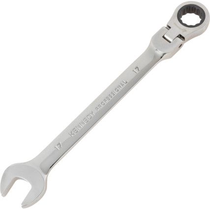 Single End, Ratchet Wrench, 17mm, Metric