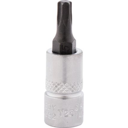 1/4in. Drive,  Torx Socket, T25mm,  Torx,  6 Point