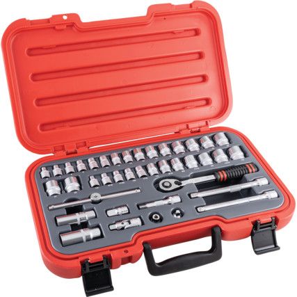 3/8in. Socket Set, Imperial/Metric, Set of 40