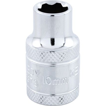 1/2in. Drive,  KenGrip Socket, 10mm,  Metric,  6 Point