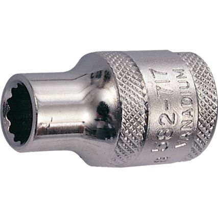 1/2in. Drive,  Bi-Hexagon Socket, 1-1/4in. A/F,  Imperial,  12 Point