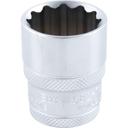 1/2in. Drive,  Bi-Hexagon Socket, 1in. A/F,  Imperial,  12 Point