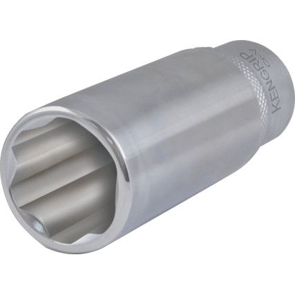 3/8in. Drive,  KenGrip Socket, 19mm,  Metric,  6 Point