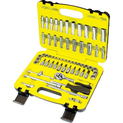 1/4in. Socket Set, Imperial/Metric, Set of 60