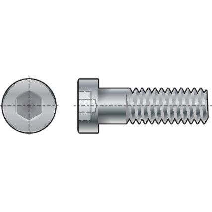 M8 x 12mm Socket Low Head Cap Screw, GR-8.8, Pack of 200