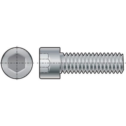 M10 x 80mm Socket Head Cap Screw, Fully Threaded, GR-12.9, Pack of 50