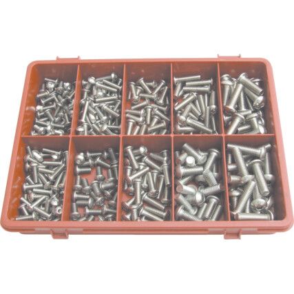 METRIC SKT BUTTON HEAD SCREW KIT A2 AVG-310PC