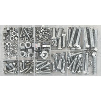 SET SCREWS, NUTS & WASHERS HARDWARE KIT 240PC