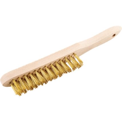 3-ROW BRASS WIRE SCRATCH BRUSH