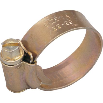 4X ZINC PLATED HOSE CLIPS