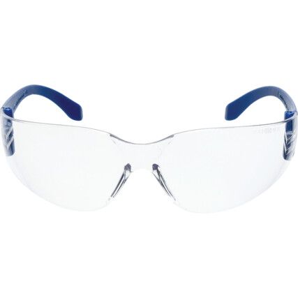 Sirius, Safety Glasses, Clear Lens, Frameless, Blue Frame, UV-resistant