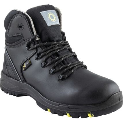 Womens Metatarsal Safety Boots, Size, 4, Black, Leather Upper, Composite Toe Cap