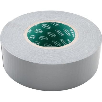 Duct Tape, Heavy Duty Polyethylene Coated Cloth, Silver, 50mm x 50m