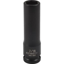 Chrome Molybdenum Impact Socket 3/8" Drive Inch Size, Deep Length, 6-Point thumbnail-0