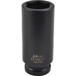 Impact Sockets: 1/2" Drive Metric, Deep Length, 6-Point thumbnail-1