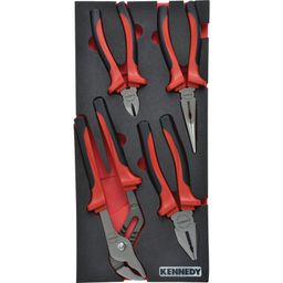 4 Piece Pro-Torq Comfort Grip Pliers Set in Tool Control 1/3 Foam Inlay.
 thumbnail-0