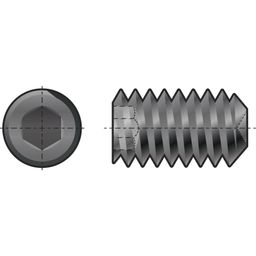 Socket Set Screw, BSW - Steel - Grade 14.9 - Knurled Point - DIN 916 thumbnail-0