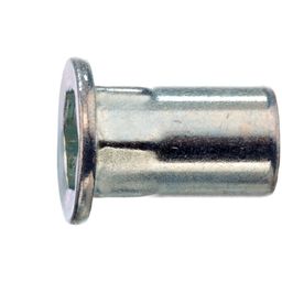 Rivet Nut, Metric - Steel - Large Head Knurled - Splined Body thumbnail-4