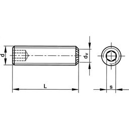 Socket Set Screws, Metric, Knurled Cup thumbnail-1