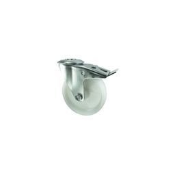 Pressed Steel Castors, Medium Duty, Nylon Wheel thumbnail-0