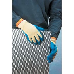 Kevlar® Gloves, Latex Coated, Yellow/Blue thumbnail-0