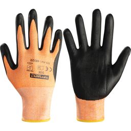 Cut Resistant Gloves, Nitrile Foam Coated, Orange/Black thumbnail-0