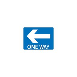 One Way Wall-fix Class 2 Reflective Aluminium Signs thumbnail-2