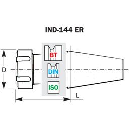 Collet Chucks - Series ER - DN40 thumbnail-3