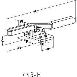 Horizontal Industrial Toggle Clamp thumbnail-1